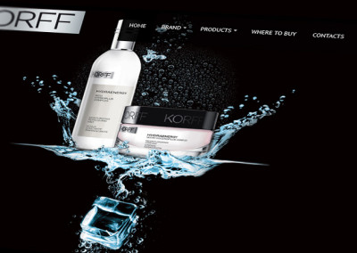 Korff Bulgaria Website Design with Showcased Products